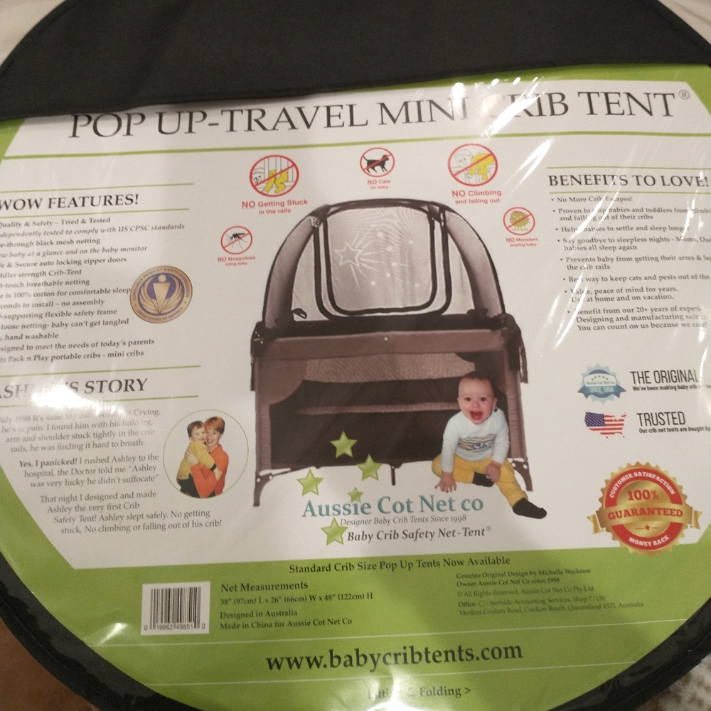 Aussie Cot for mini crib